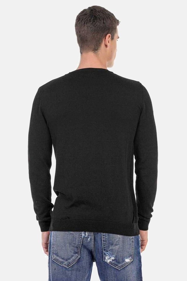 Cipo & Baxx V-Ausschnitt-Pullover »Pullover« 1 Stk. mit V-Ausschnitt, CP242