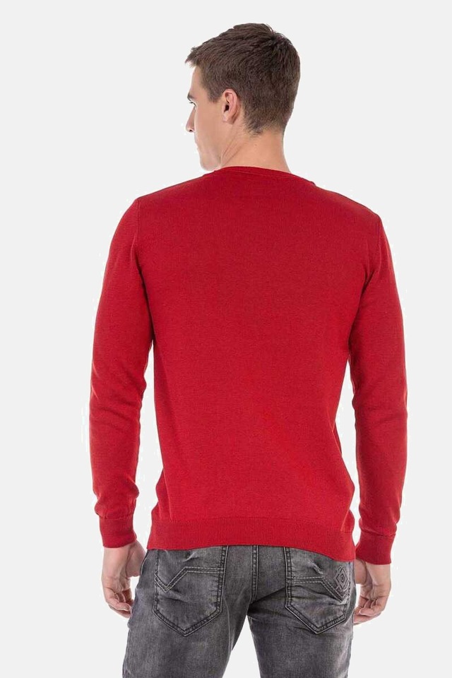 Cipo & Baxx V-Ausschnitt-Pullover »Pullover« 1 Stk. mit V-Ausschnitt, CP242
