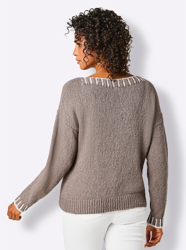 CREATION L PREMIUM Strickpullover »Leinen-Baumwoll-Pullover«