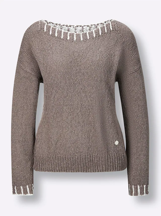 CREATION L PREMIUM Strickpullover »Leinen-Baumwoll-Pullover«