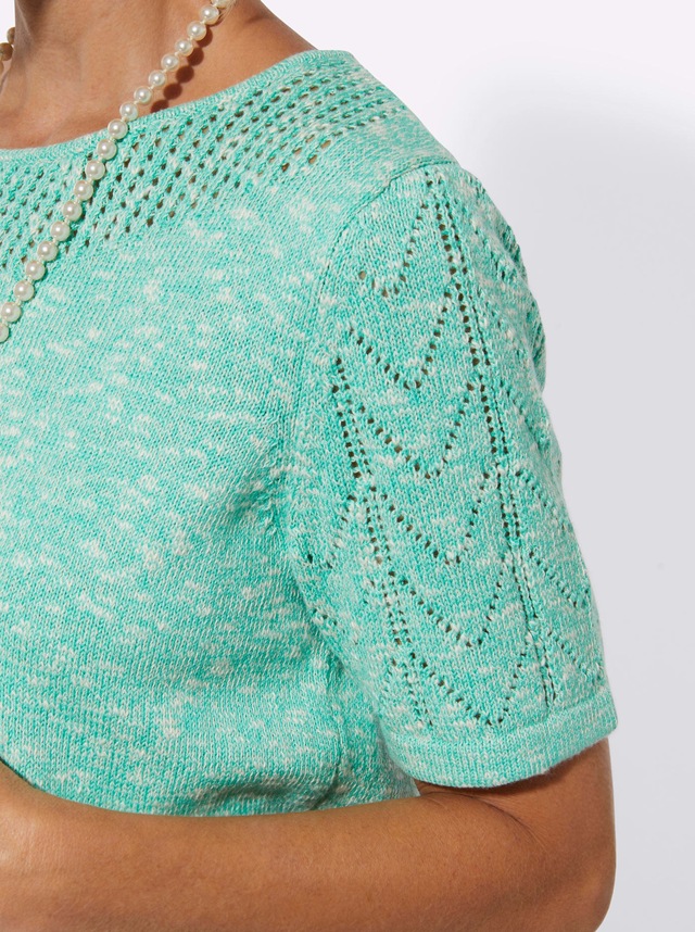 Classic Rundhalspullover »Ajour-Pullover«