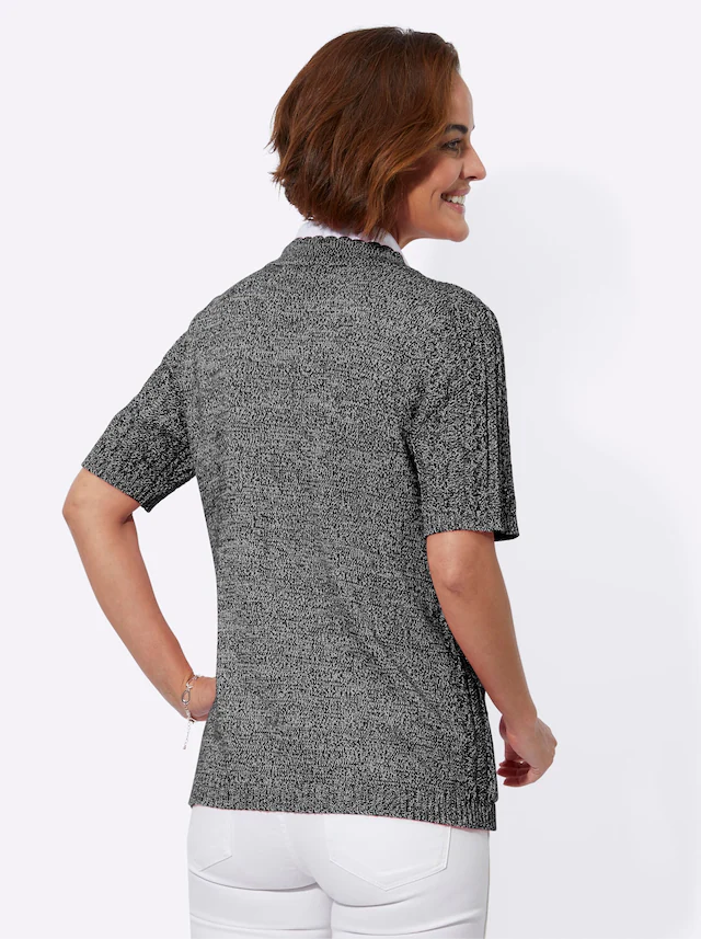 Classic Basics Ajourstrickjacke