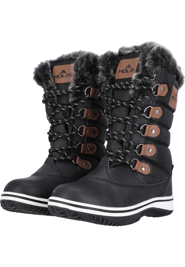 MOLS Stiefel »Enfield« mit modischem Kunstfell-Besatz
