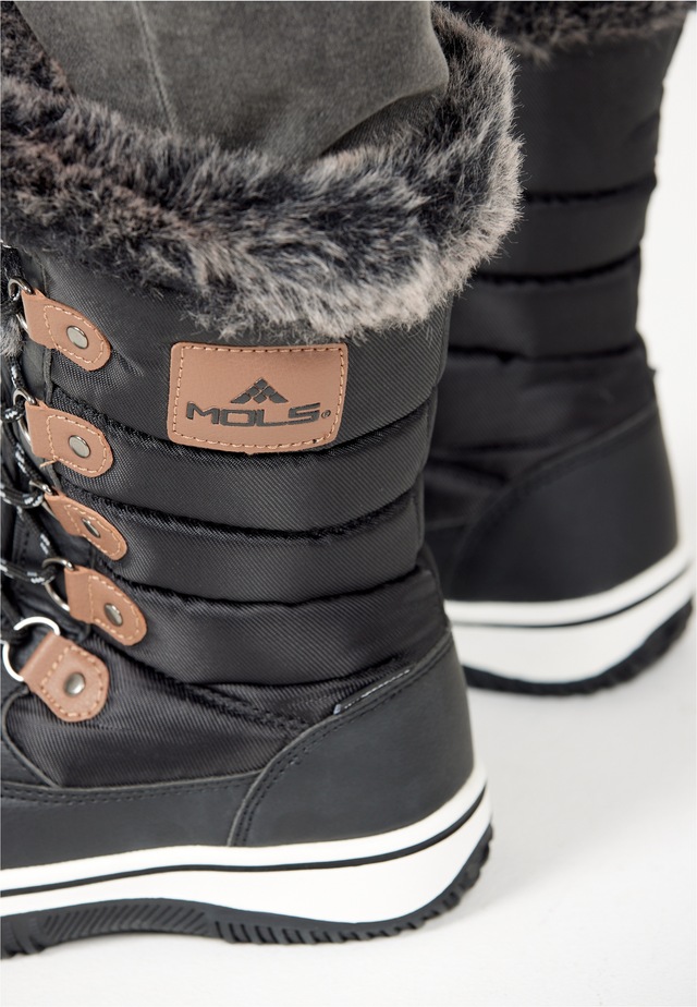 MOLS Stiefel »Enfield« mit modischem Kunstfell-Besatz