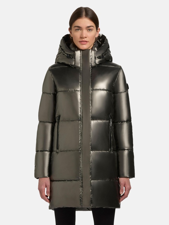 khujo Steppmantel »Haya Shiny-YM« Wasserdichter gesteppter Damen Winter Kurzmantel