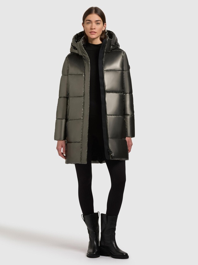 khujo Steppmantel »Haya Shiny-YM« Wasserdichter gesteppter Damen Winter Kurzmantel