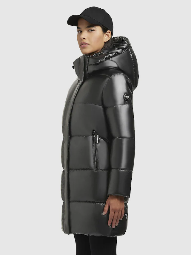 khujo Steppmantel »Haya Shiny-YM« Wasserdichter gesteppter Damen Winter Kurzmantel