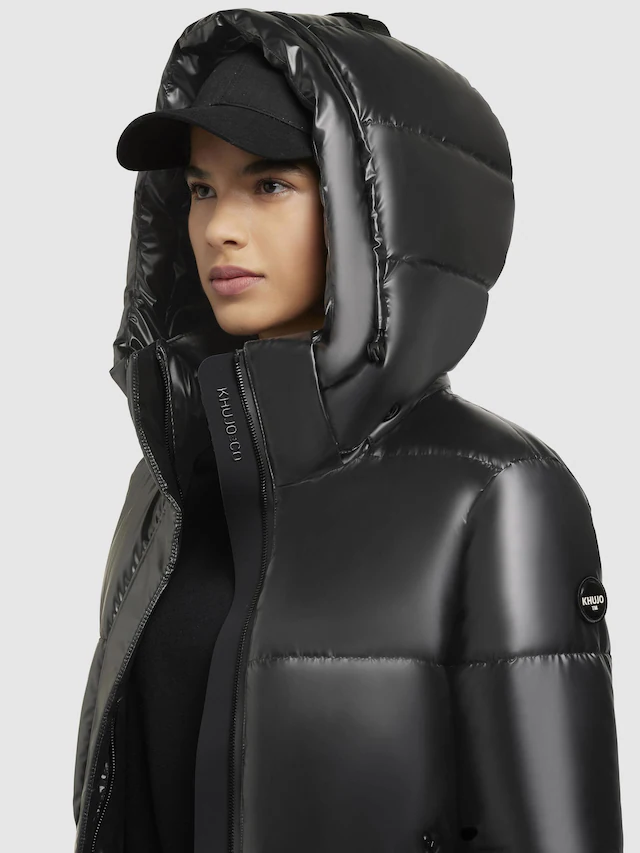 khujo Steppmantel »Haya Shiny-YM« Wasserdichter gesteppter Damen Winter Kurzmantel