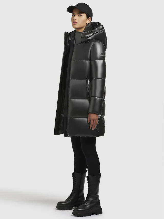 khujo Steppmantel »Haya Shiny-YM« Wasserdichter gesteppter Damen Winter Kurzmantel