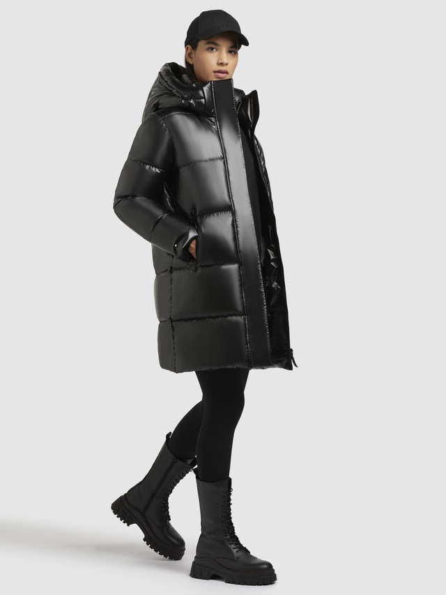 khujo Steppmantel »Haya Shiny-YM« Wasserdichter gesteppter Damen Winter Kurzmantel