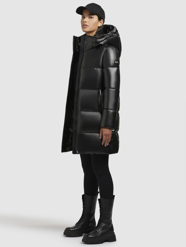 khujo Steppmantel »Haya Shiny-YM« Wasserdichter gesteppter Damen Winter Kurzmantel