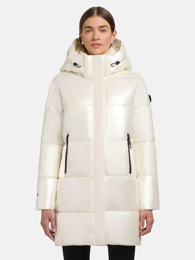 khujo Steppmantel »Haya Shiny-YM« Wasserdichter gesteppter Damen Winter Kurzmantel