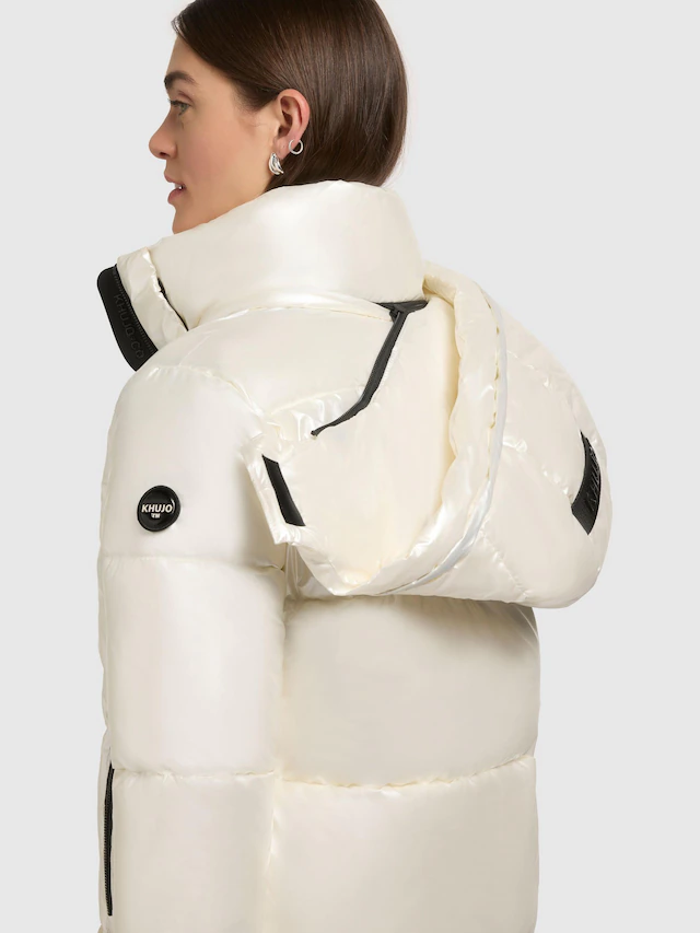 khujo Steppmantel »Haya Shiny-YM« Wasserdichter gesteppter Damen Winter Kurzmantel