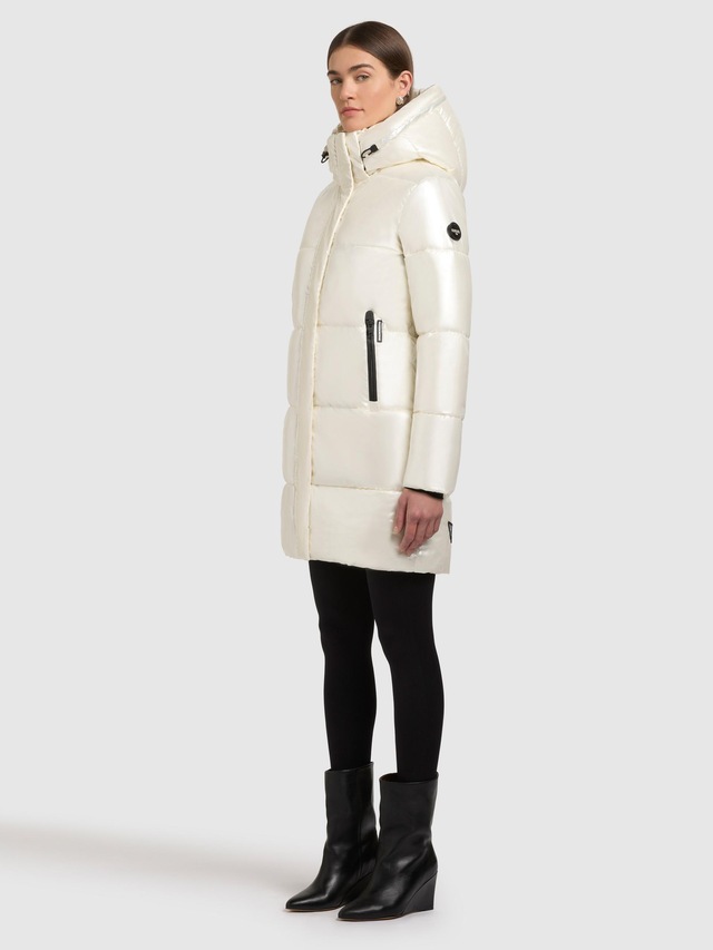 khujo Steppmantel »Haya Shiny-YM« Wasserdichter gesteppter Damen Winter Kurzmantel