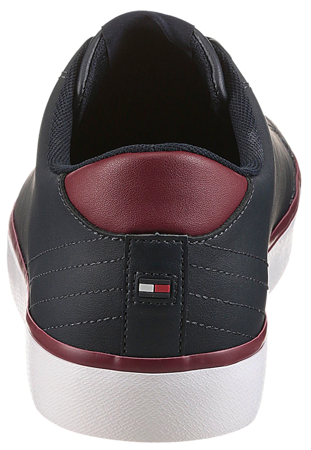 Tommy Hilfiger Sneaker »TH HI VULC CORE LOW LEATHER« , Freizeitschuh, Halbschuh, Schnürer mit gepolstertem Schaftrand