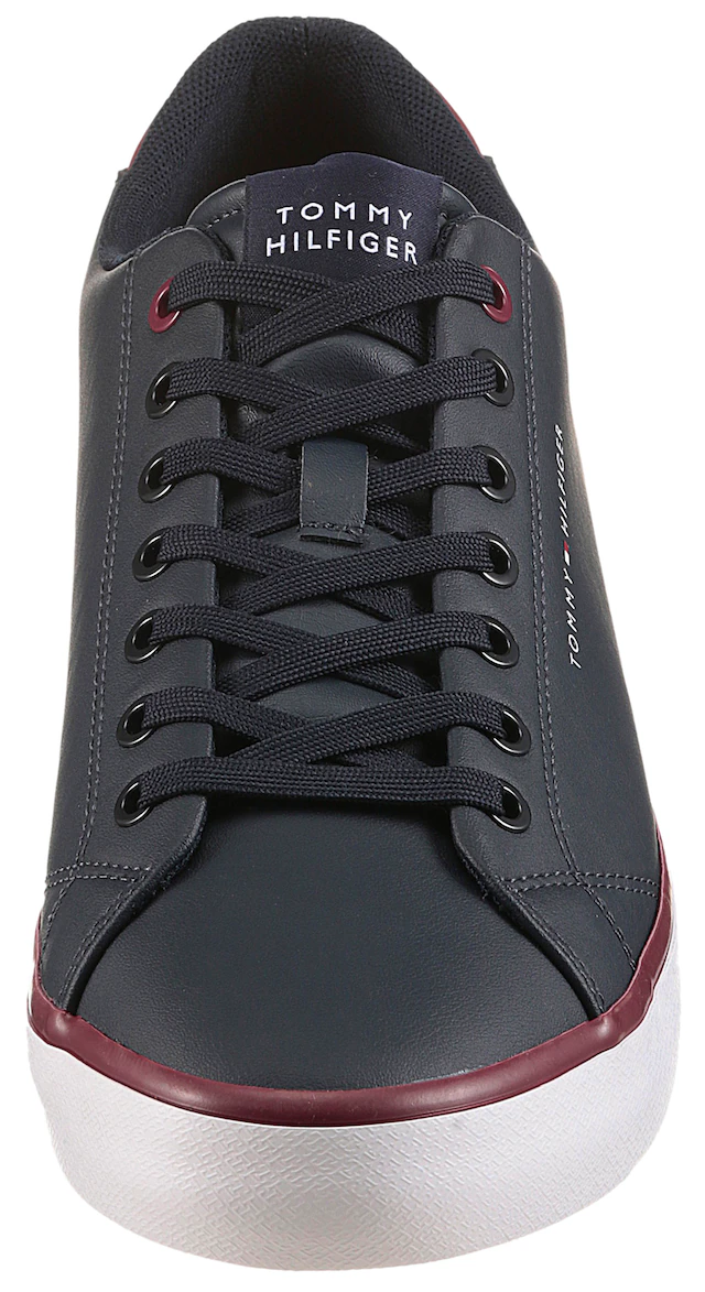 Tommy Hilfiger Sneaker »TH HI VULC CORE LOW LEATHER« , Freizeitschuh, Halbschuh, Schnürer mit gepolstertem Schaftrand
