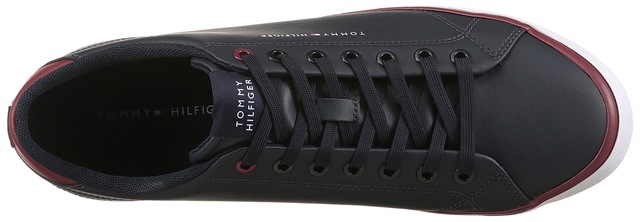 Tommy Hilfiger Sneaker »TH HI VULC CORE LOW LEATHER« , Freizeitschuh, Halbschuh, Schnürer mit gepolstertem Schaftrand