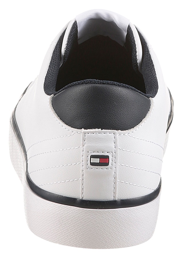 Tommy Hilfiger Sneaker »TH HI VULC CORE LOW LEATHER« , Freizeitschuh, Halbschuh, Schnürer mit gepolstertem Schaftrand