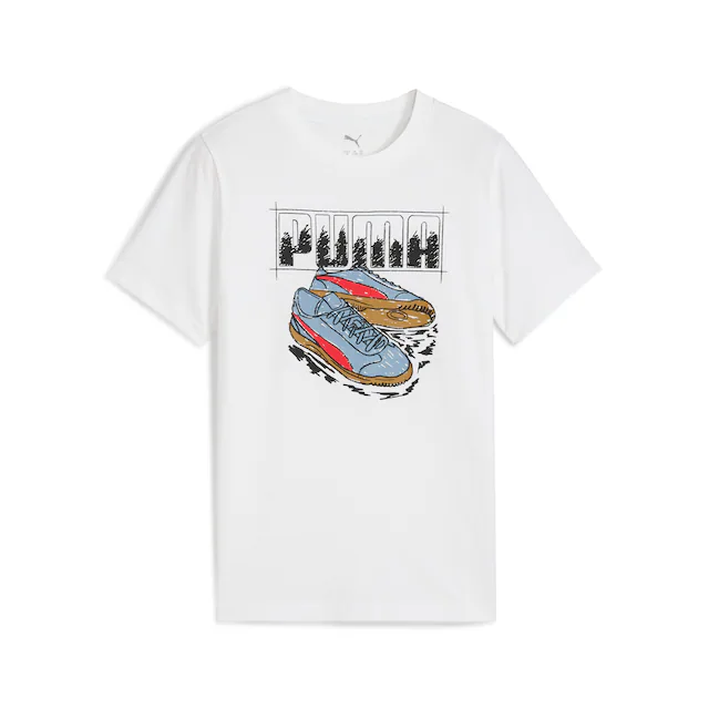 PUMA T-Shirt »GRAPHIC SNEAKER TEE B« mit kreativen Grafiken, aus Baumwolle, Kurzarm