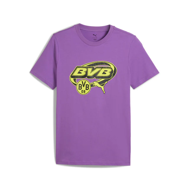 PUMA Trainingsshirt »BVB FTBLCULTURE TEE« Regular Fit, Kurzarm, Rundhalsausschnitt, aus Baumwolle