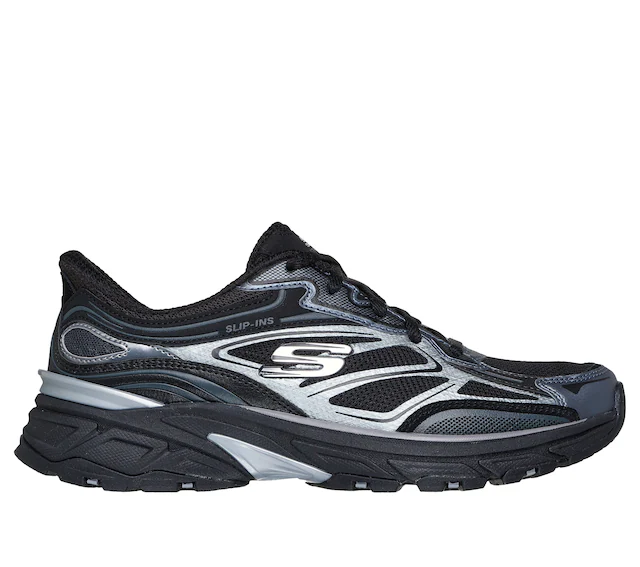 Skechers Slip-On Sneaker »STAMINA SPORT« Retro Sneaker, Schnürschuh mit Metallic-Besätzen