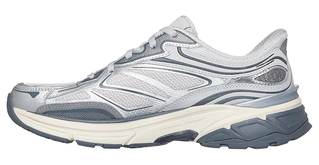 Skechers Slip-On Sneaker »STAMINA SPORT« Retro Sneaker, Schnürschuh mit Metallic-Besätzen