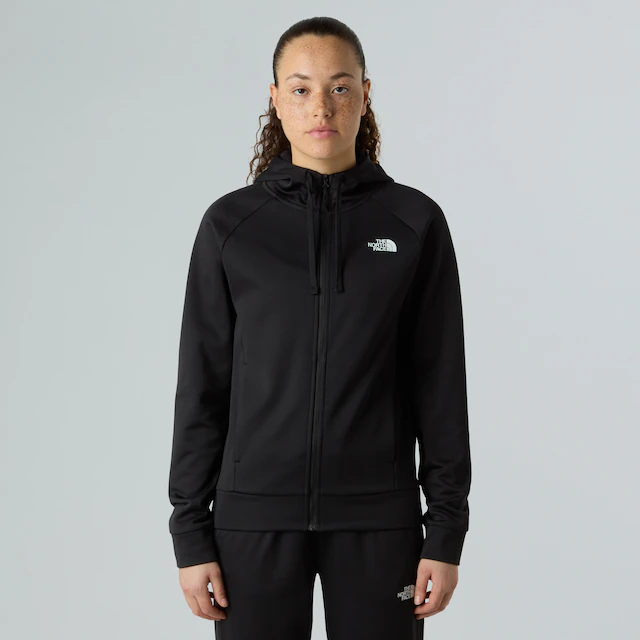 The North Face Fleecejacke »W REAXION 2.0 HOODED FULL ZIP JACKET« mit Kapuze sportlicher Stil, mit Kapuze und Kordelzug, mit Eingrifftaschen