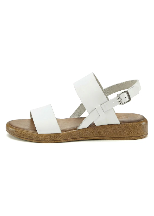 LASCANA Sandale »Sommerschuh, Riemchensandale, offener Schuh« aus Leder