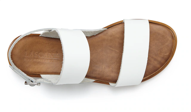 LASCANA Sandale »Sommerschuh, Riemchensandale, offener Schuh« aus Leder