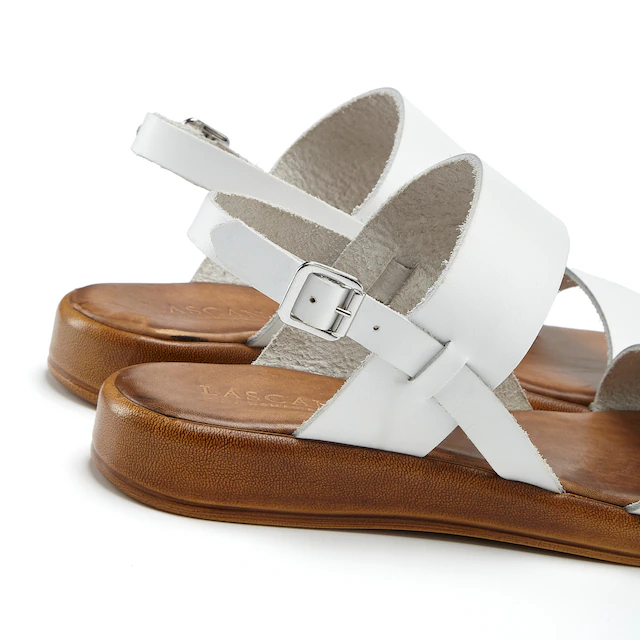 LASCANA Sandale »Sommerschuh, Riemchensandale, offener Schuh« aus Leder