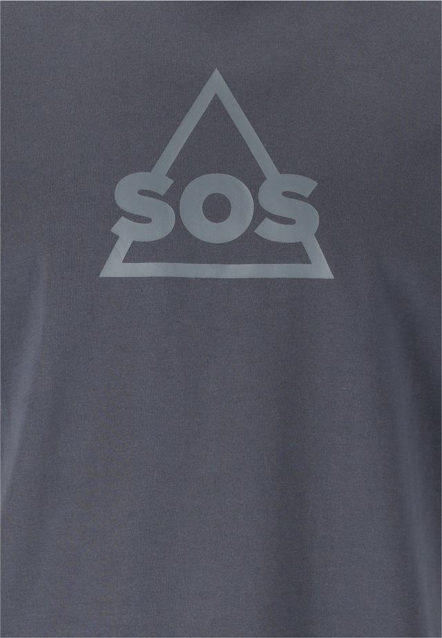 SOS Funktionsshirt »Kvitfjell« mit biologischer Baumwolle und subtilem SOS-Print