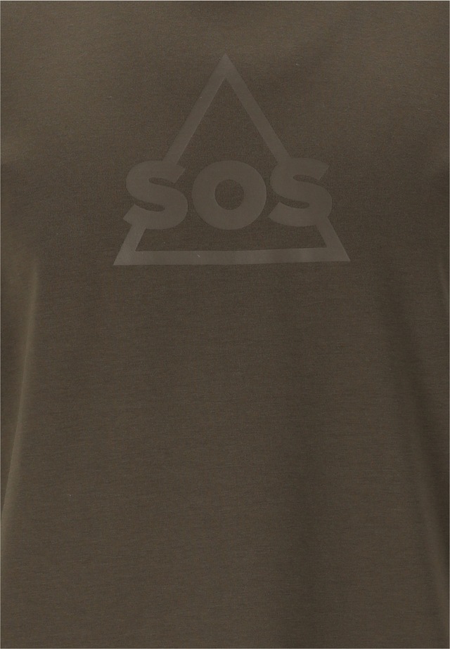 SOS Funktionsshirt »Kvitfjell« mit biologischer Baumwolle und subtilem SOS-Print