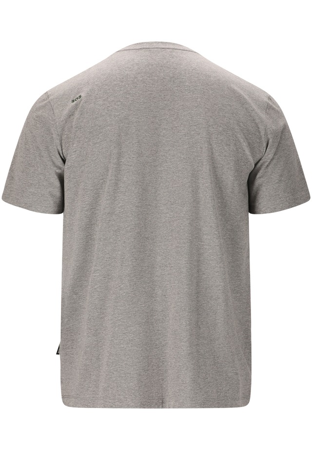 SOS Funktionsshirt »Kvitfjell« mit biologischer Baumwolle und subtilem SOS-Print
