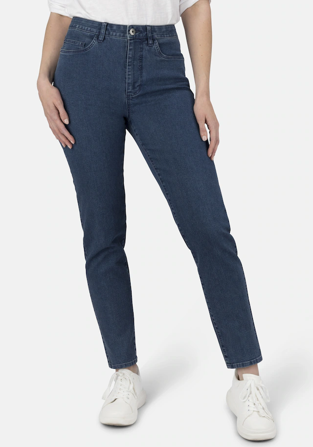 STOOKER WOMEN 5-Pocket-Jeans »Nizza Denim Basic Tapered Fit Jeans« Tapered Fit Casual Clean Wash Denim Jeans für Damen