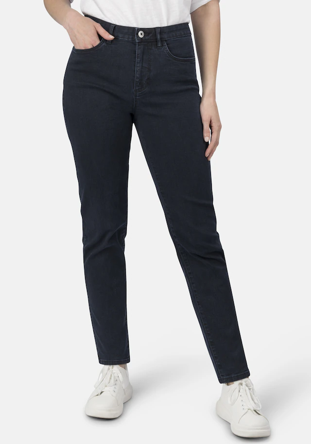 STOOKER WOMEN 5-Pocket-Jeans »Nizza Denim Basic Tapered Fit Jeans« Tapered Fit Casual Clean Wash Denim Jeans für Damen