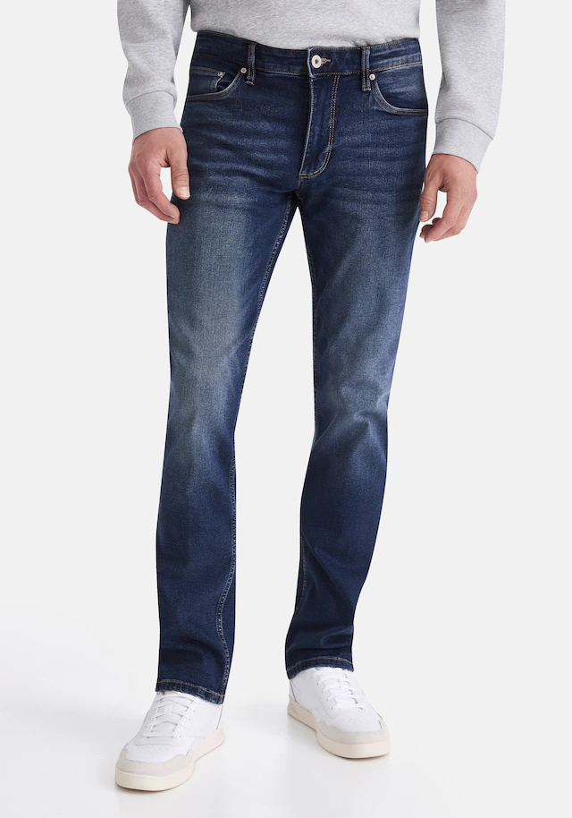 HERO by John Medoox 5-Pocket-Jeans »Denver Regular Straight Stretch Jeans« Straight Fit Casual Clean Wash Denim Jeans für Herren