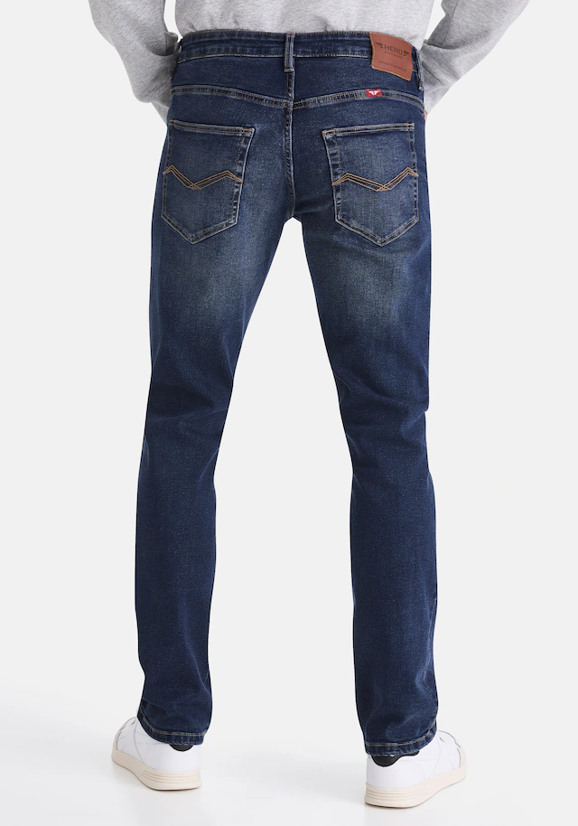 HERO by John Medoox 5-Pocket-Jeans »Denver Regular Straight Stretch Jeans« Straight Fit Casual Clean Wash Denim Jeans für Herren