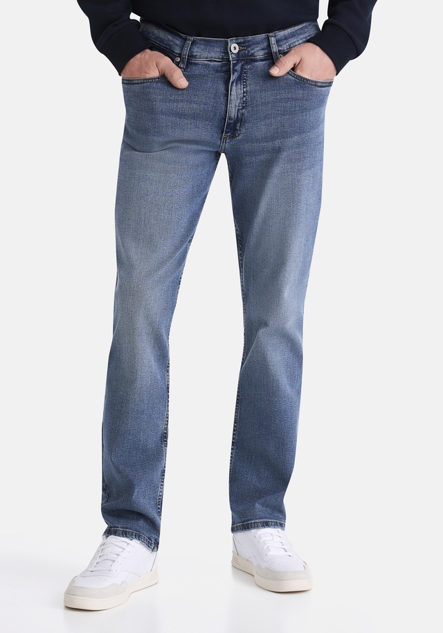 HERO by John Medoox 5-Pocket-Jeans »Denver Regular Straight Stretch Jeans« Straight Fit Casual Clean Wash Denim Jeans für Herren