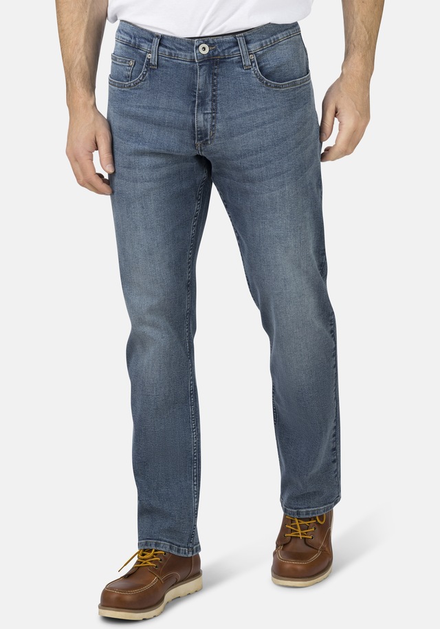 HERO by John Medoox 5-Pocket-Jeans »Phoenix Denim Big Straight Cut Stretch Jeans« Straight Fit Casual Clean Wash Denim Jeans für Herren