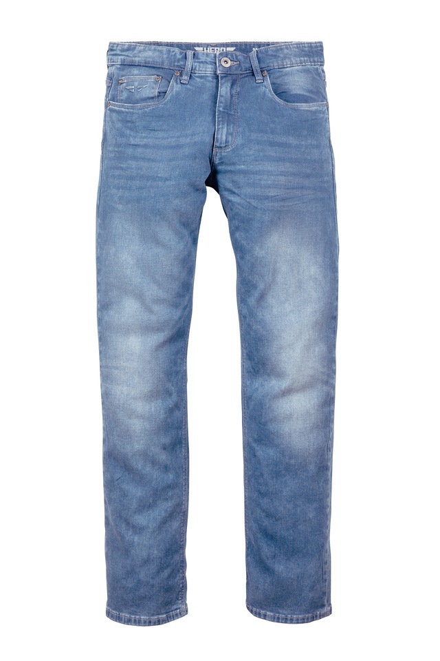 HERO by John Medoox 5-Pocket-Jeans »Denver Fashion Regular Straight Stretch Jeans« Straight Fit Casual Clean Wash Denim Jeans für Herren