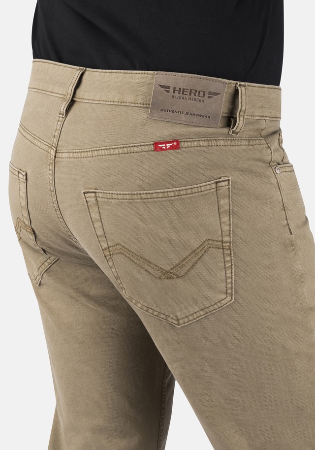 HERO by John Medoox 5-Pocket-Jeans »Denver Colour Regular Straight Stretch Jeans« Straight Fit Casual Clean Wash Denim Jeans für Herren