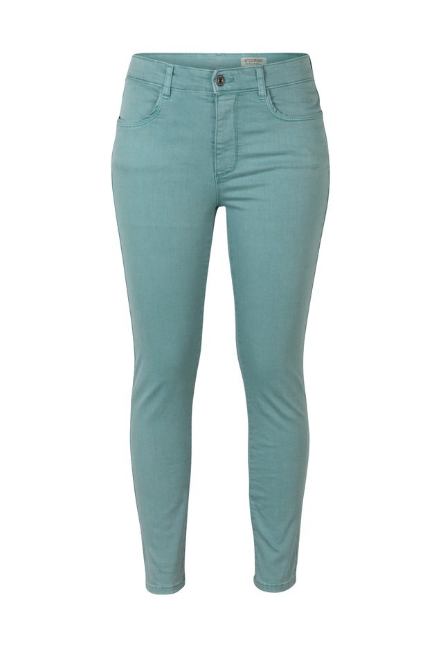 STOOKER WOMEN 5-Pocket-Jeans »Rio Fexxi Move Strass Skinny Fit Jeans« Skinny Fit Casual Clean Wash Denim Jeans Magic Shape Effekt für Damen