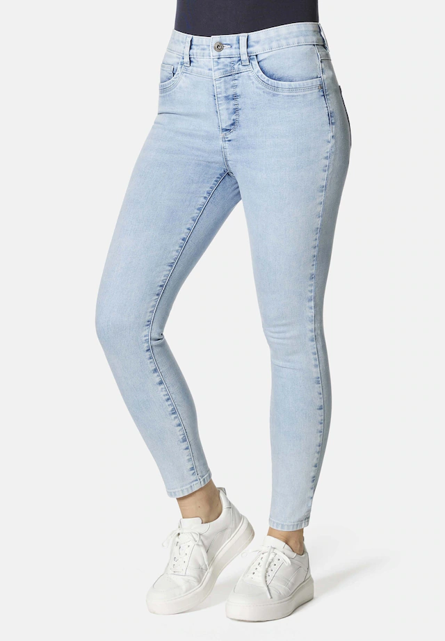 STOOKER WOMEN 5-Pocket-Jeans »Rio Fexxi Move Strass Skinny Fit Jeans« Skinny Fit Casual Clean Wash Denim Jeans Magic Shape Effekt für Damen
