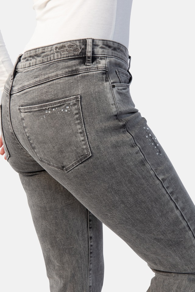 STOOKER WOMEN 5-Pocket-Jeans »Zermatt Fashion Straight Fit Jeans« Straight Fit Casual Acid Wash Denim Jeans für Damen