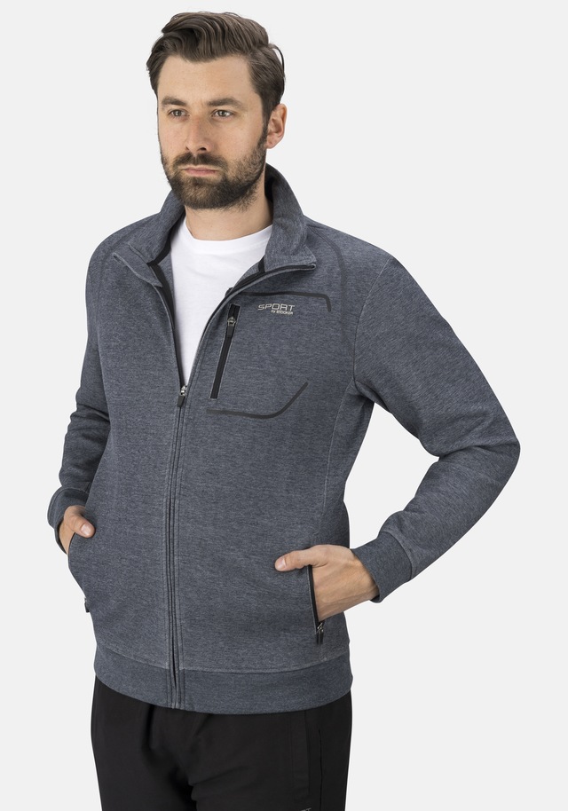 Stooker Men Sweatjacke »SIDNEY Sweatjacke Sportjacke« Sportjacke Stehkragen Regular Fit für Herren