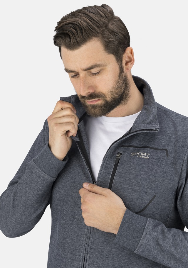 Stooker Men Sweatjacke »SIDNEY Sweatjacke Sportjacke« Sportjacke Stehkragen Regular Fit für Herren