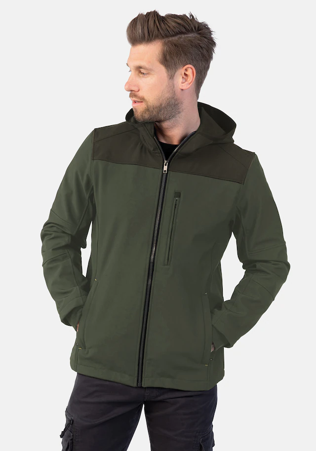 HERO by John Medoox Softshelljacke »JOEY Softshelljacke mit Fleecefutter« Regular Fit Casual Softshell für Herren