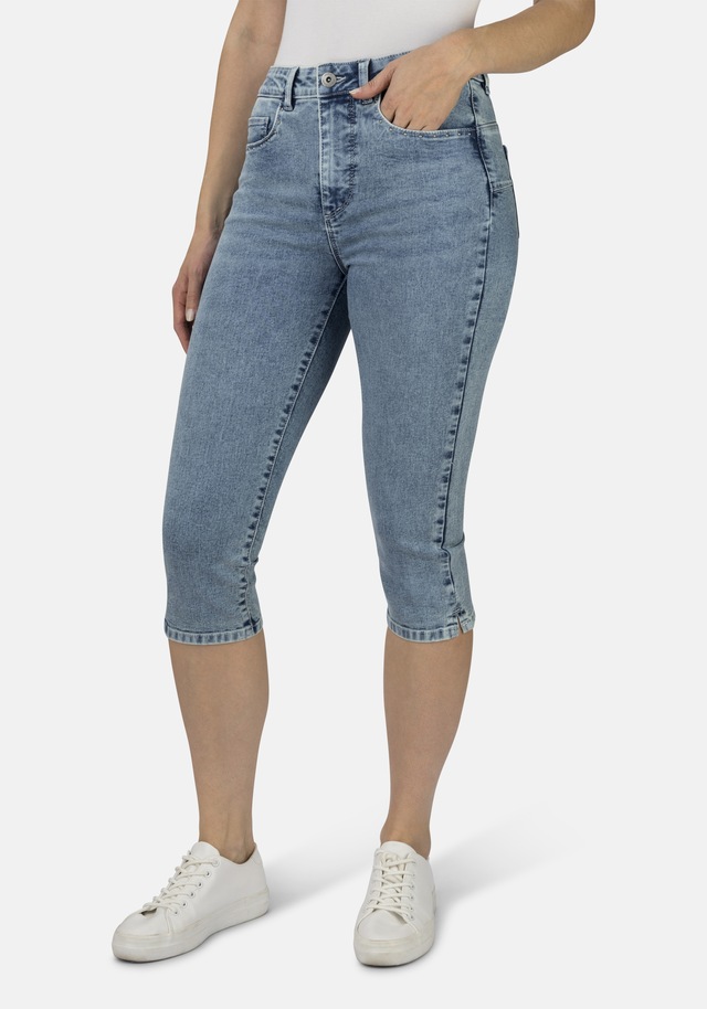 STOOKER WOMEN 7/8-Jeans »Denim Capri Skinny Fit Jeans« Skinny Fit Casual Clean Wash Denim Jeans Magic Shape Effekt für Damen