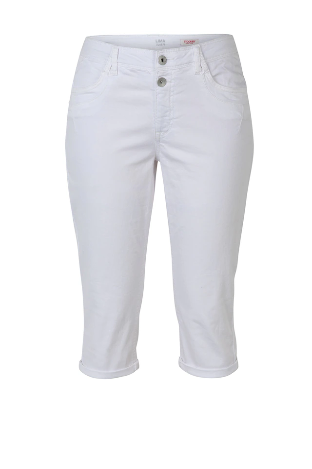 STOOKER WOMEN 7/8-Jeans »LIMA Boyfriend Fit Capri« Boyfriend Fit Casual Twill Capri Hose für Damen