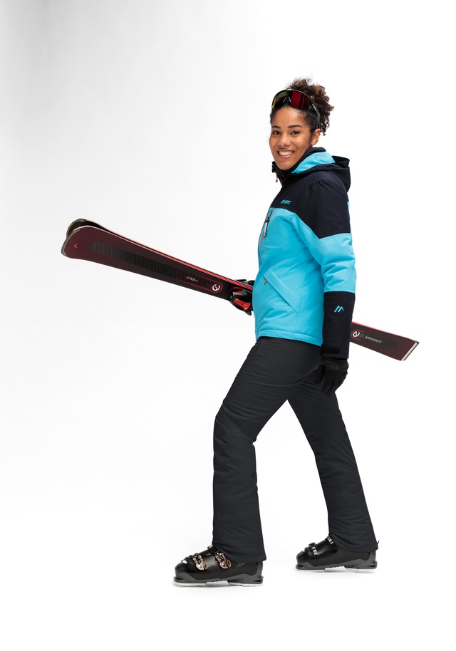 Maier Sports Skihose »Vroni slim 2.0« Damen Schneehose, wind- und wasserdicht, 2 RV-Taschen, Slim Fit